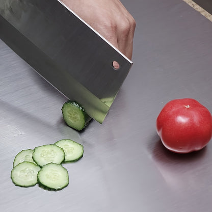 Stainless Steel Cutting Board – Antibacterial, Rust-Resistant, Sleek Butcher Block for Mom's Meal Prep & Food Safety