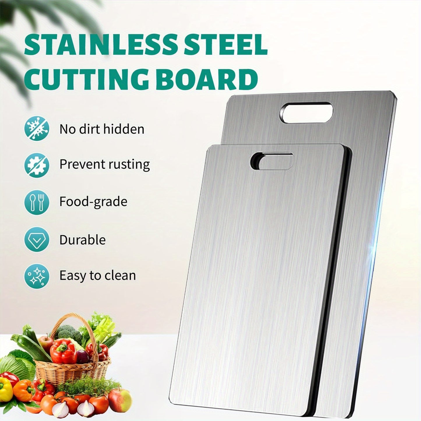 Exquisites, ultimativ antibakterielles Brett zur Essenszubereitung, 3er-Set – sichere, hygienische und stilvolle Schneidefläche für sauberes, gesundes Kochen