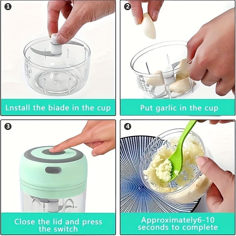 Multi-Use Baby Food Tool for Moms – Wireless Easy on the Go Quick & Safe Food Prep