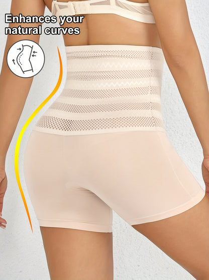 NADIA GO High Support Solid Color Polyester Knit Fabric Hollow Jegging, Waist Trainer, Shapewear, Butt Lifter, Waist Trainer, Slimming Tights for Women