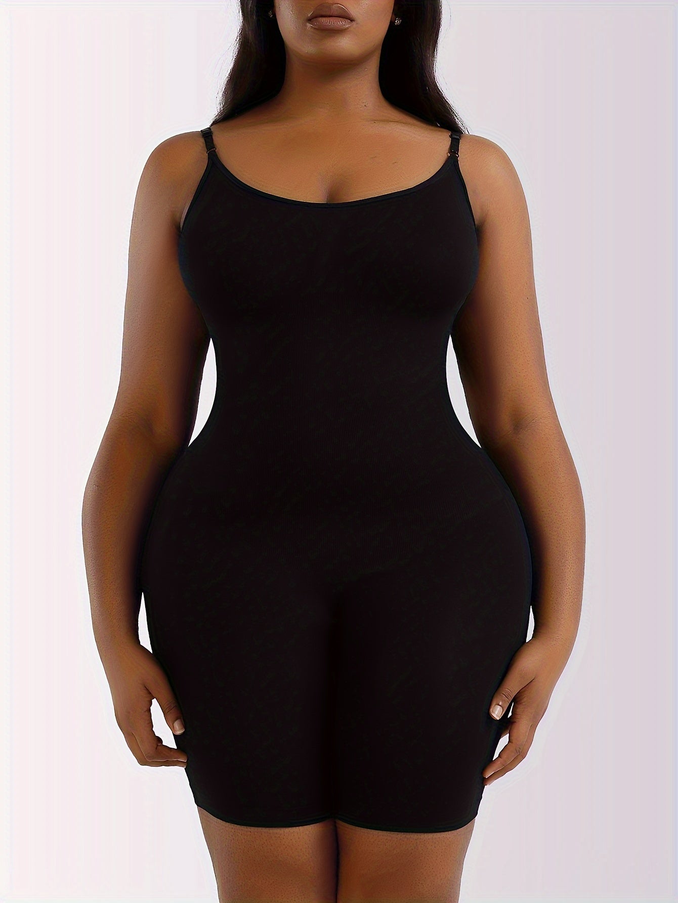 Seamless Solid Shaping Bodysuit, Tummy Control Butt Lifting Slip Body Shaper, Women's Underwear & Shapewear