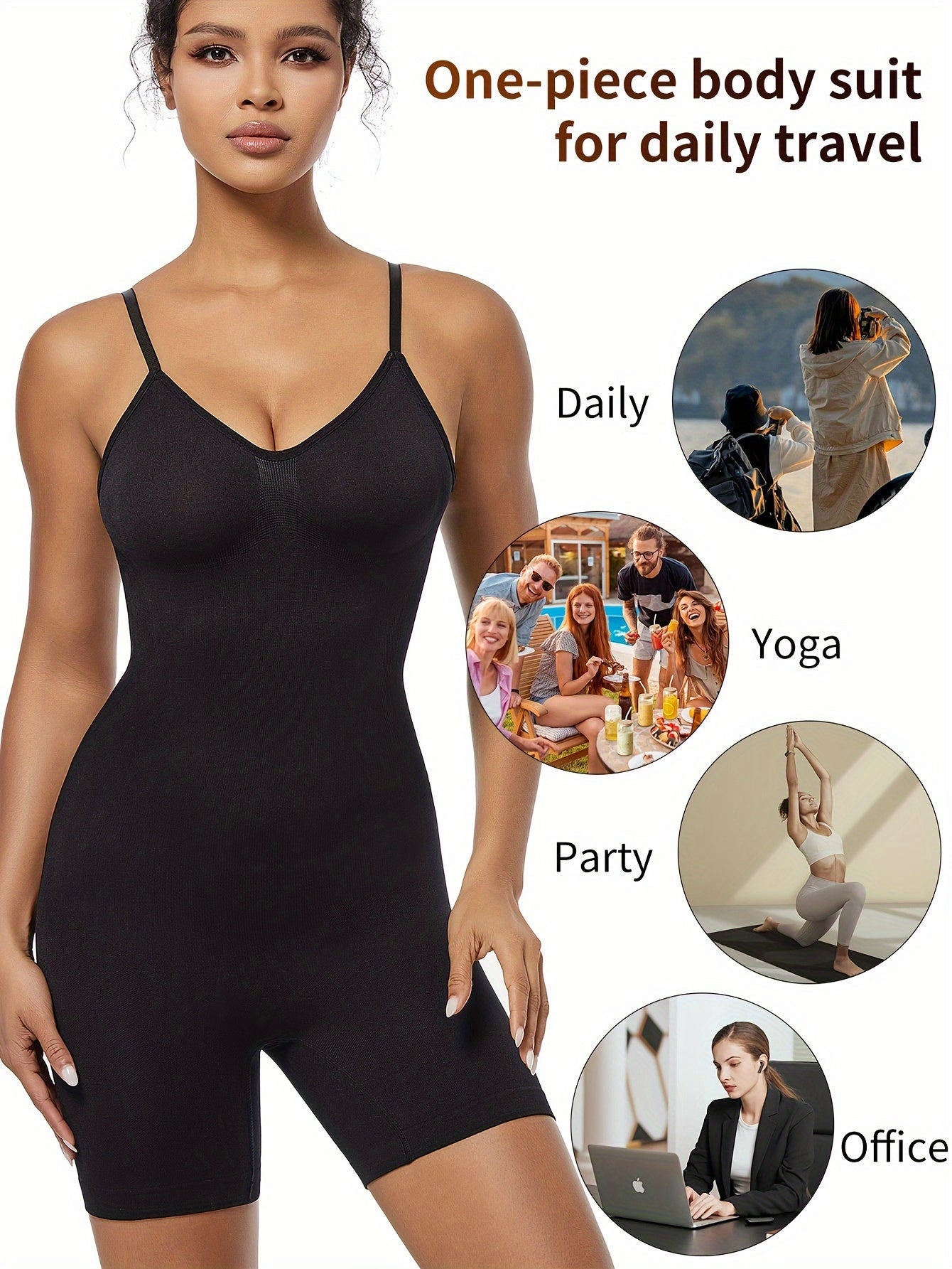 Luxe Mama Shaping Romper – Seamless, Breathable & Beautifully Supportive