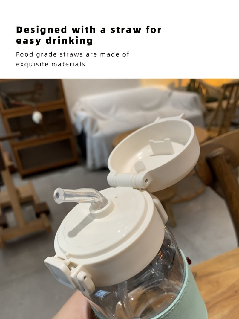 Fit Mom Flip Bottle | Leakproof Straw Cup for Gym & Travel