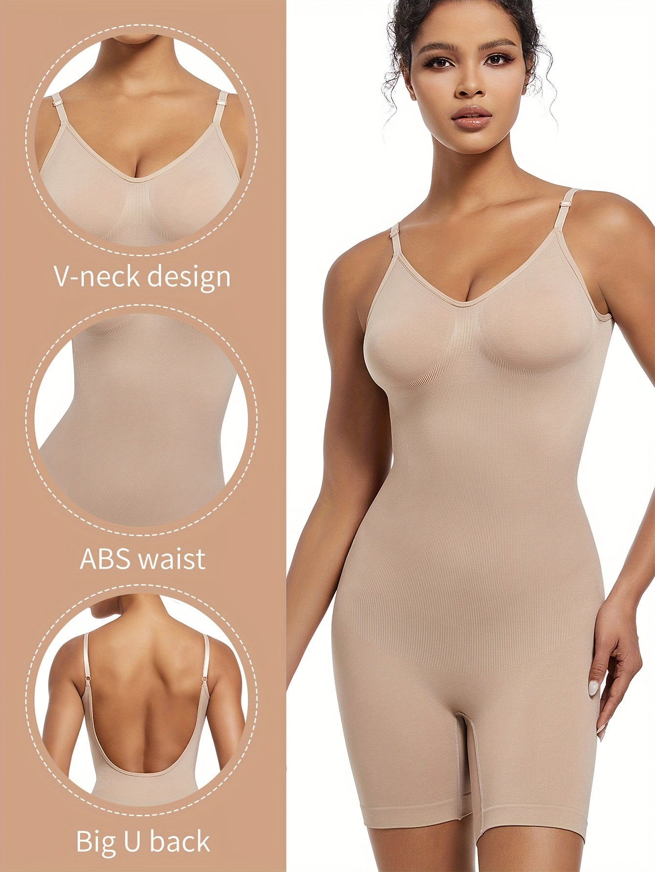 Luxe Mama Shaping Romper – Seamless, Breathable & Beautifully Supportive