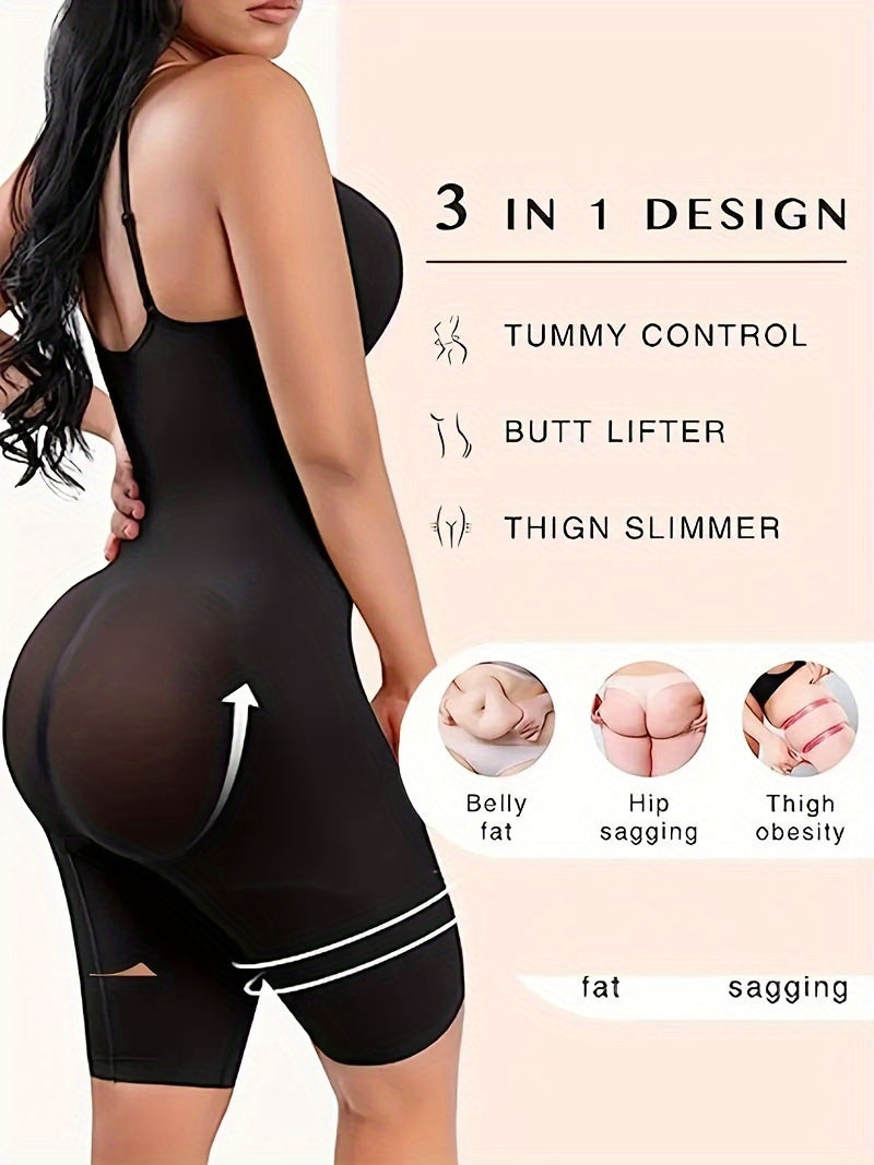 Seamless Shaping Romper - Firm Tummy Control & Butt Lifting - Womens Solid Slip Body Shaper - Comfortable Underwear & Smooth Shapewear
