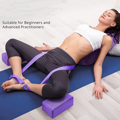 2pcs Yoga Block, Soft Non-Slip Surface Premium Foam Blocks, Supportive, Lightweight, Odor Resistant, Yoga Accessories for Pilates Meditation General Fitness Stretching Toning