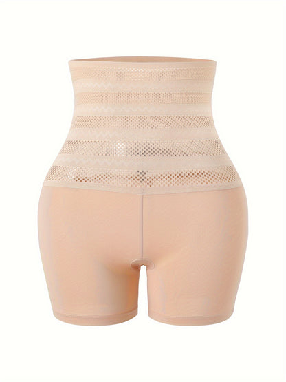 NADIA GO High Support Solid Color Polyester Knit Fabric Hollow Jegging, Waist Trainer, Shapewear, Butt Lifter, Waist Trainer, Slimming Tights for Women