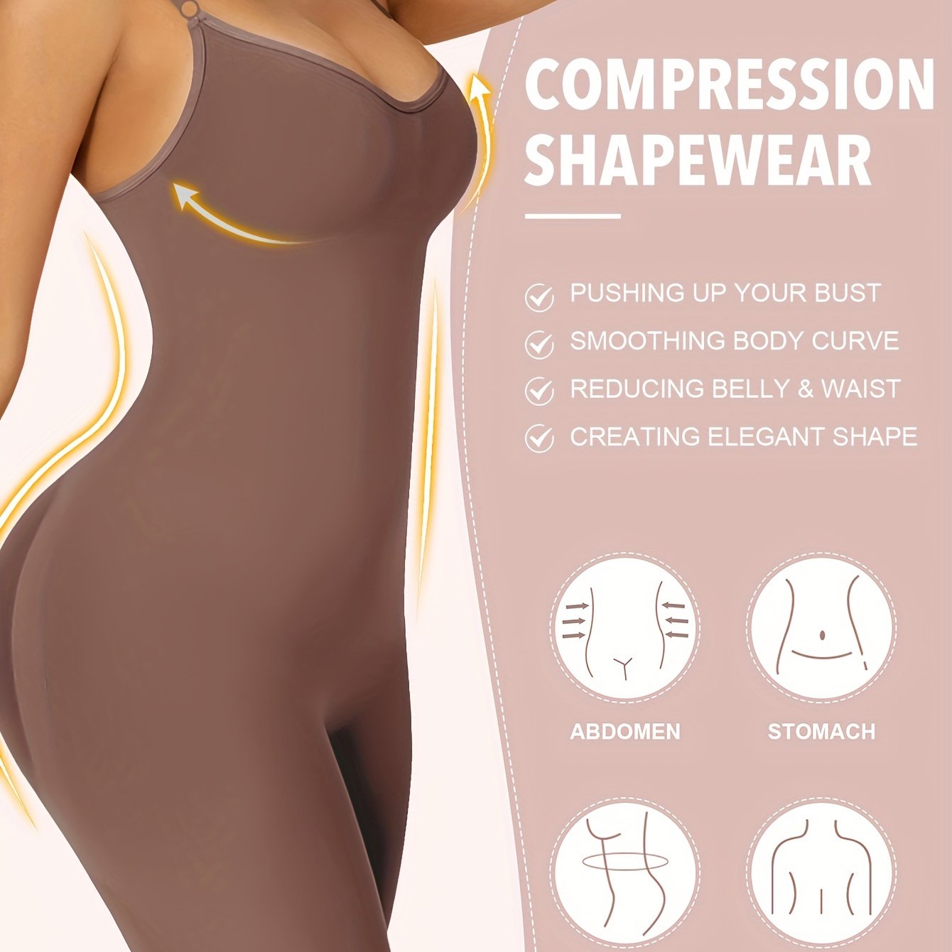 Elegant Seamless Bodysuit – Adjustable Straps, Backless Lift Design & Instant Slimming Confidence