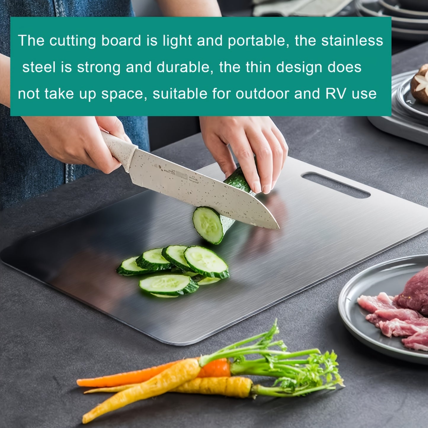 Exquisites, ultimativ antibakterielles Brett zur Essenszubereitung, 3er-Set – sichere, hygienische und stilvolle Schneidefläche für sauberes, gesundes Kochen