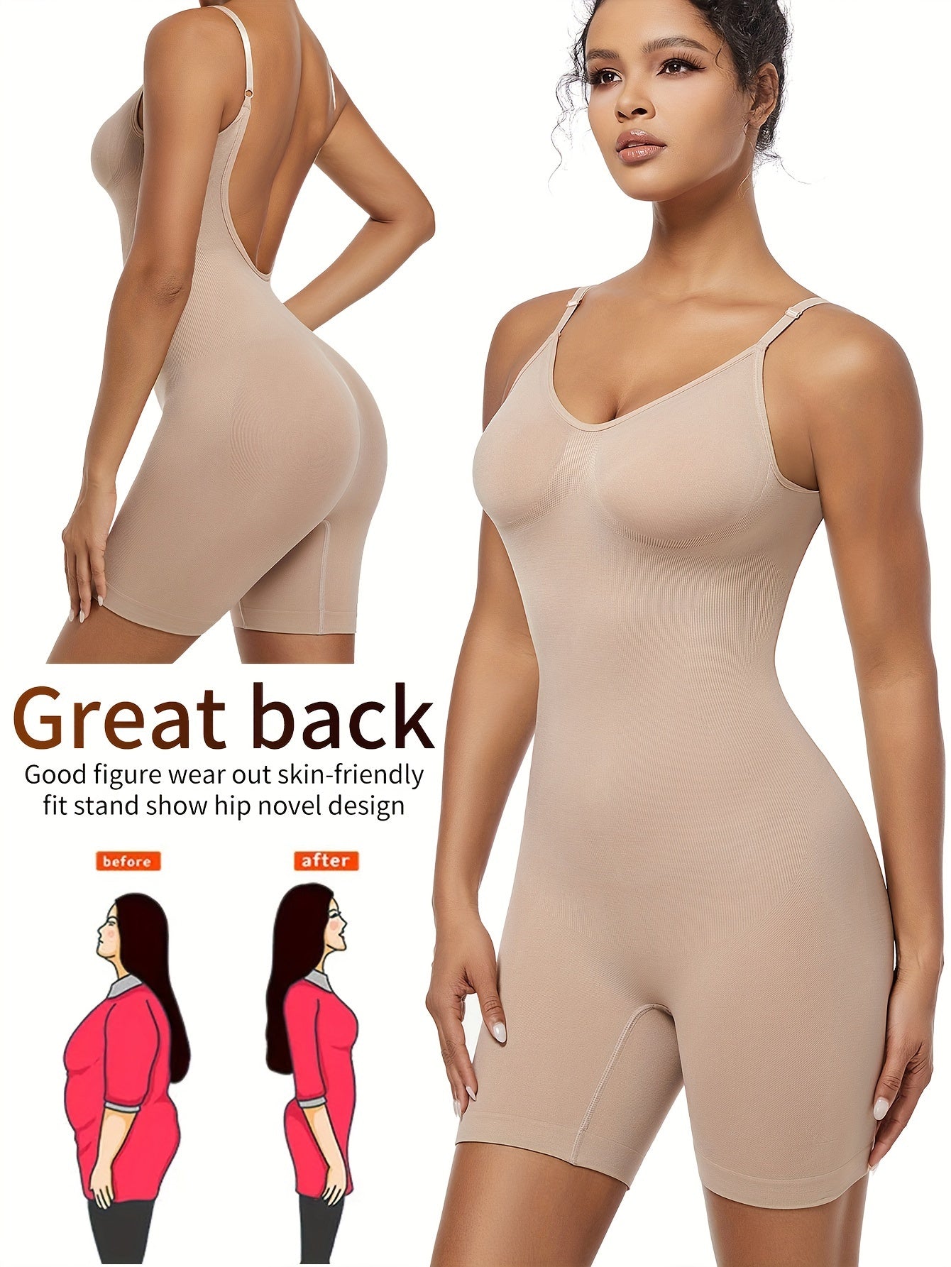 Luxe Mama Shaping Romper – Seamless, Breathable & Beautifully Supportive