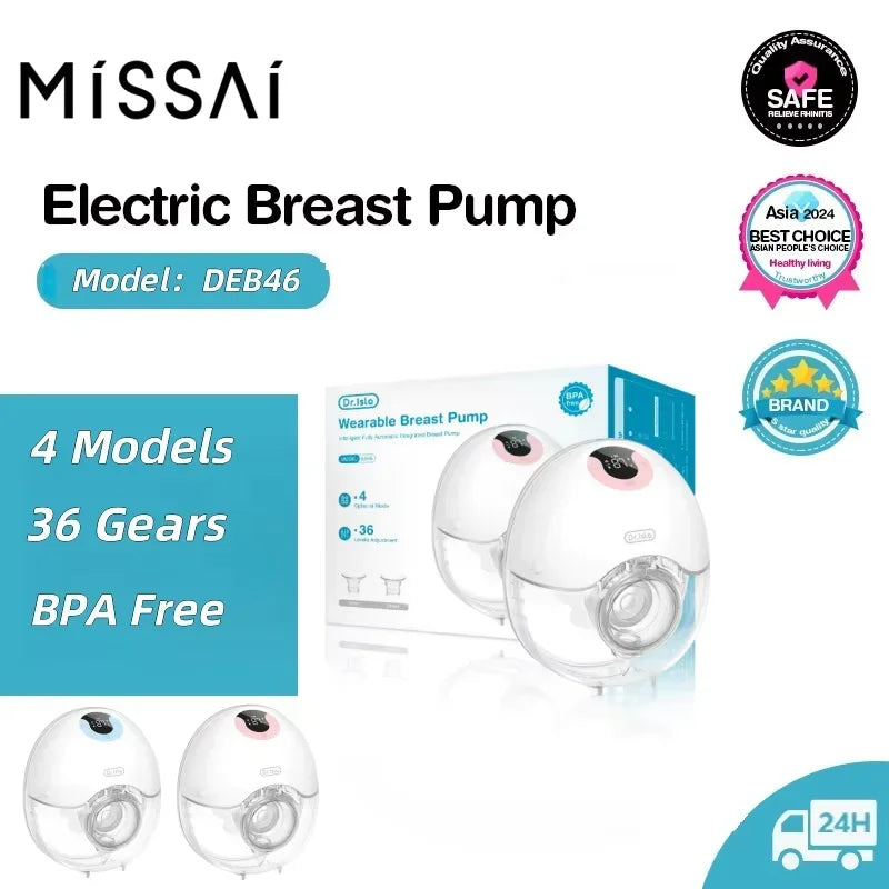 Wearable Breast Pump Hands Free Electric Breast Pumps Comfort Milk Collector