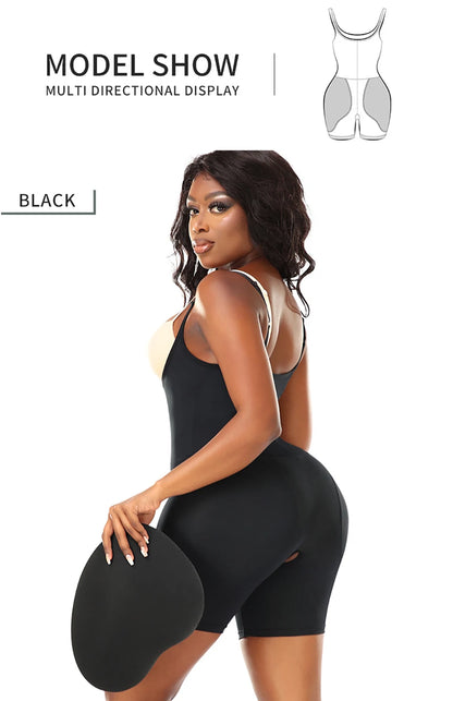Women Upgraded Butt Lifing Shapewear with Side Hip Pads Booty Enhancer Tummy Control