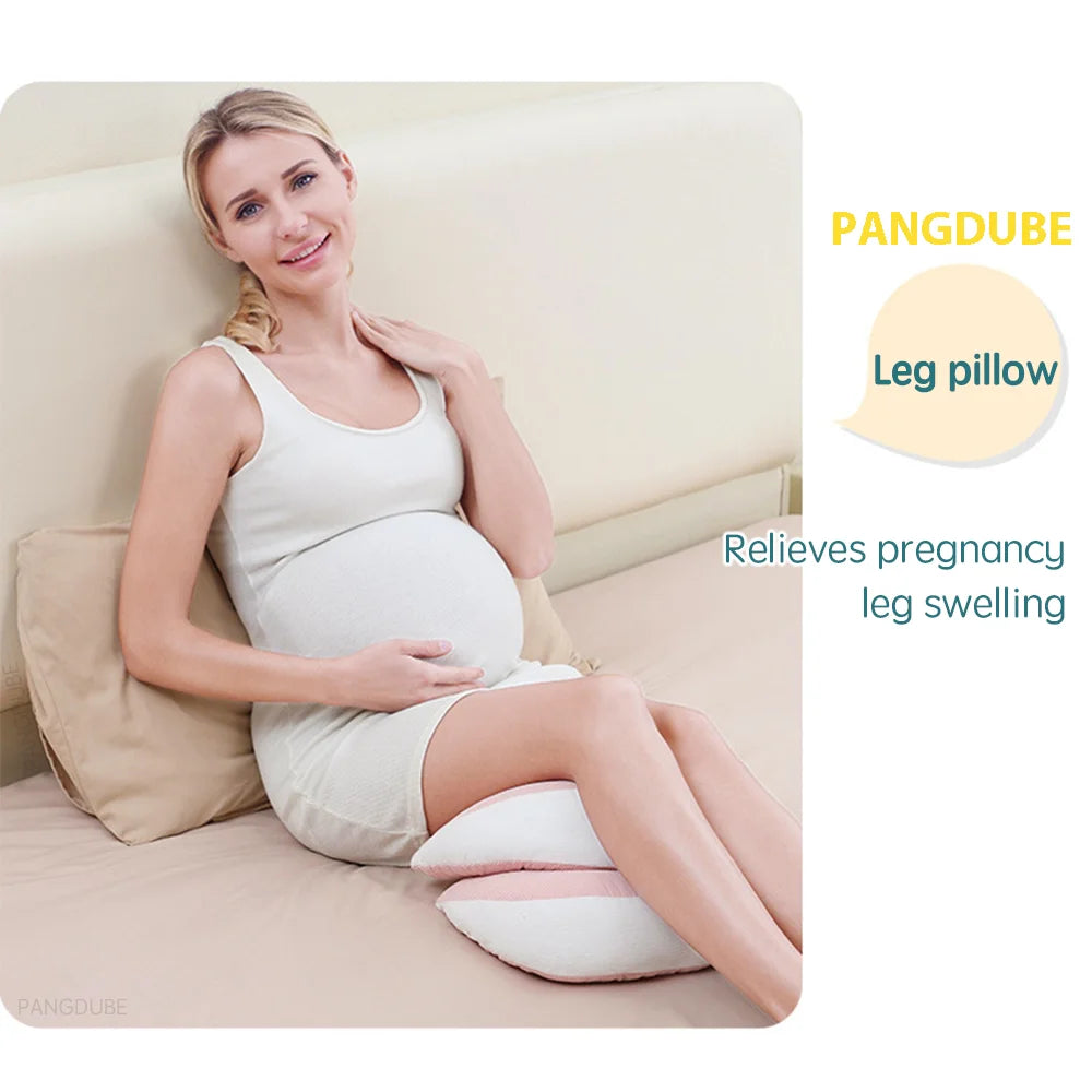 Pregnancy Pillow with Free Cotton Support Pillow – Full Body & Waist Support for Pregnant Women