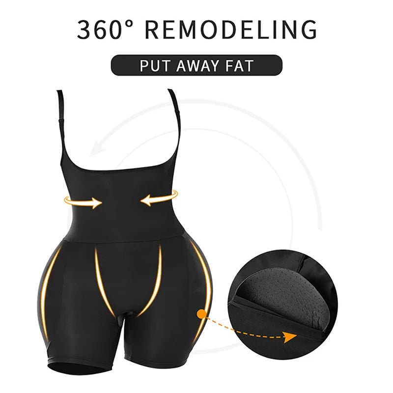 Women Upgraded Butt Lifing Shapewear with Side Hip Pads Booty Enhancer Tummy Control
