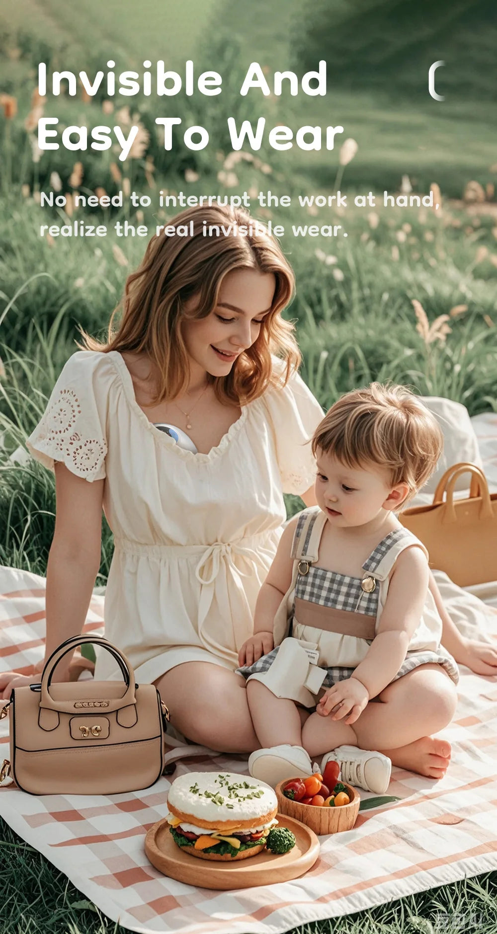 Wearable Breast Pump Hands Free Electric Breast Pumps Comfort Milk Collector