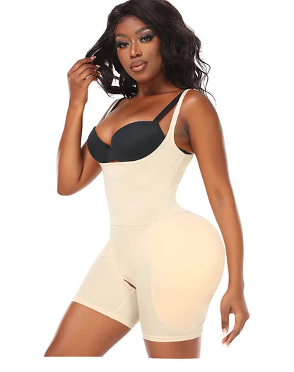 Women Upgraded Butt Lifing Shapewear with Side Hip Pads Booty Enhancer Tummy Control