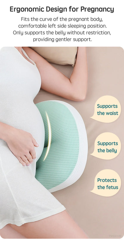 Pregnancy Pillow with Free Cotton Support Pillow – Full Body & Waist Support for Pregnant Women