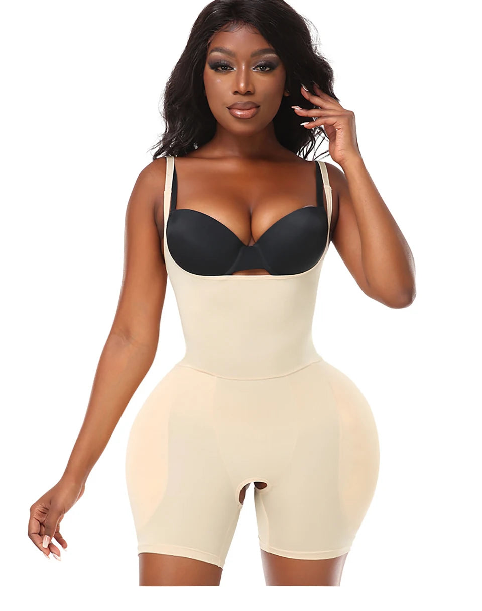 Women Upgraded Butt Lifing Shapewear with Side Hip Pads Booty Enhancer Tummy Control