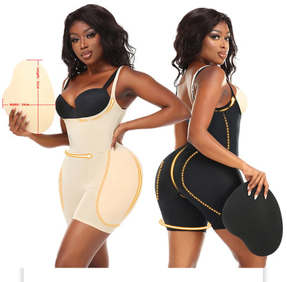Women Upgraded Butt Lifing Shapewear with Side Hip Pads Booty Enhancer Tummy Control