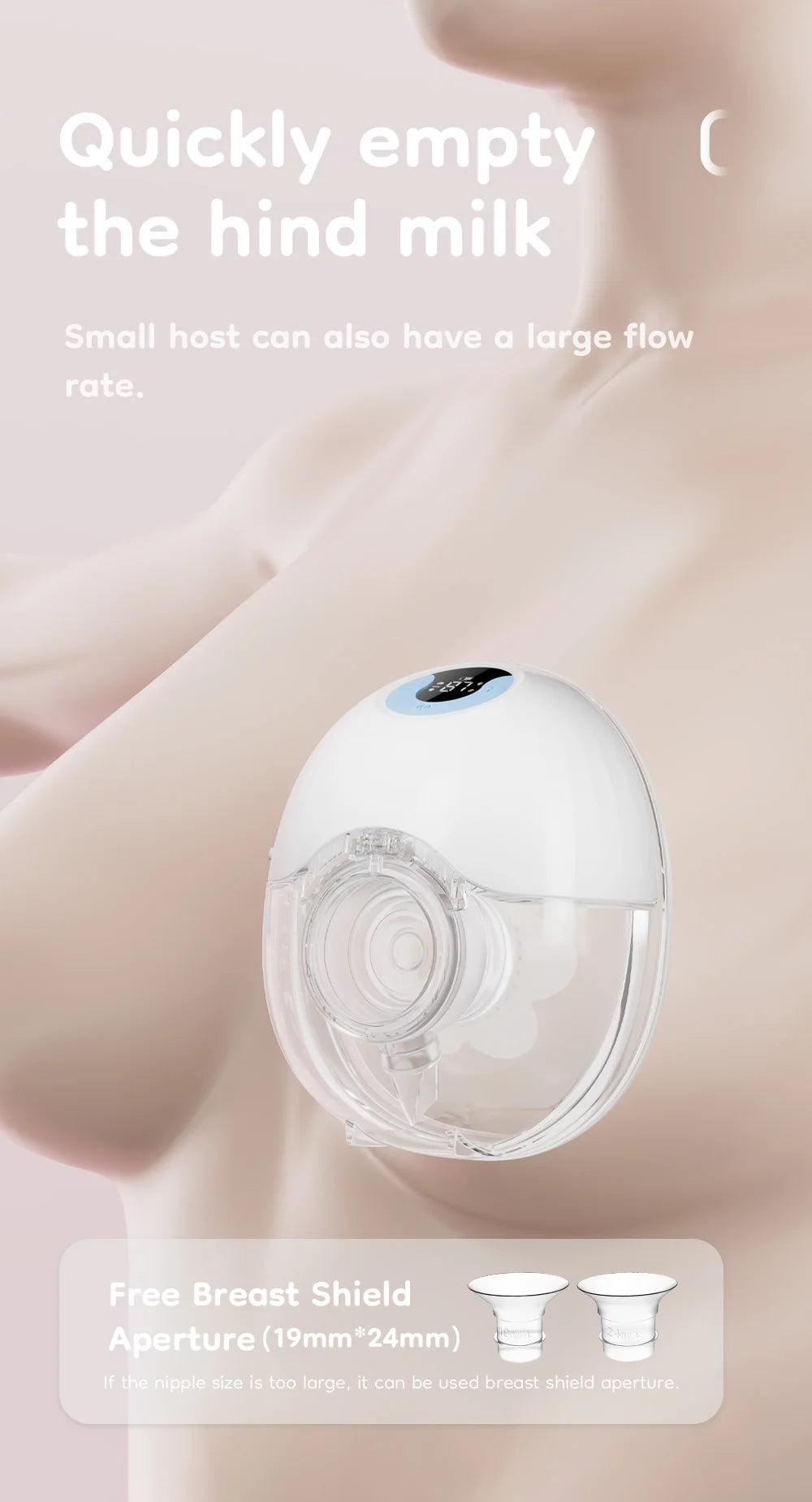 Wearable Breast Pump Hands Free Electric Breast Pumps Comfort Milk Collector