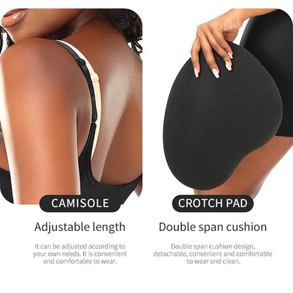 Women Upgraded Butt Lifing Shapewear with Side Hip Pads Booty Enhancer Tummy Control