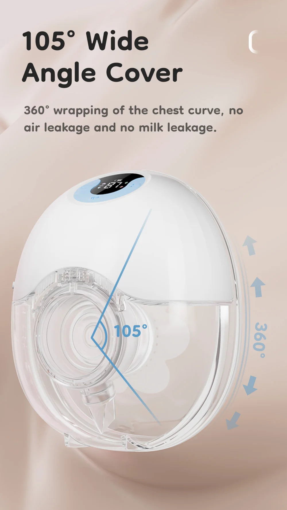 Wearable Breast Pump Hands Free Electric Breast Pumps Comfort Milk Collector