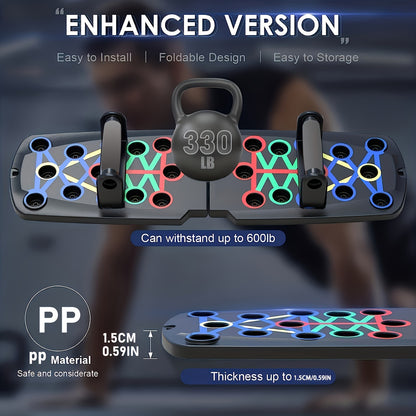 Ultimate Folding Push-Up Board – Home & Gym Chest Workout Solution