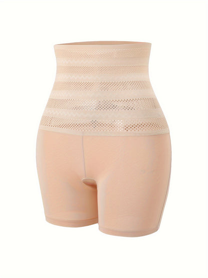 NADIA GO High Support Solid Color Polyester Knit Fabric Hollow Jegging, Waist Trainer, Shapewear, Butt Lifter, Waist Trainer, Slimming Tights for Women