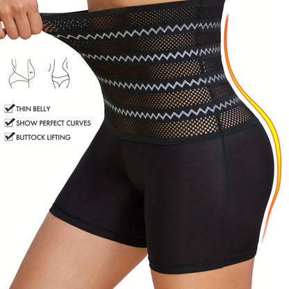 NADIA GO High Support Solid Color Polyester Knit Fabric Hollow Jegging, Waist Trainer, Shapewear, Butt Lifter, Waist Trainer, Slimming Tights for Women