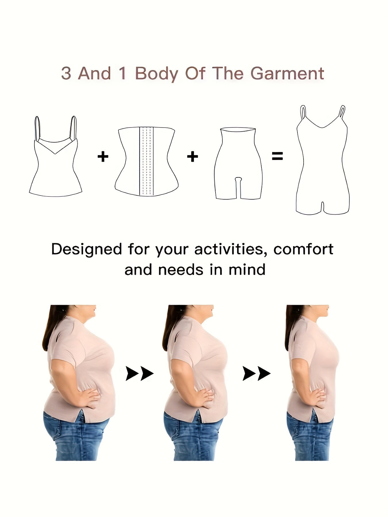 Seamless Shaping Romper - Firm Tummy Control & Butt Lifting - Womens Solid Slip Body Shaper - Comfortable Underwear & Smooth Shapewear