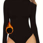 Luxe Long-Sleeve Shaping Bodysuit – Warm, Seamless Tummy Control Shapewear for Women