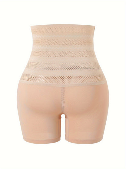 NADIA GO High Support Solid Color Polyester Knit Fabric Hollow Jegging, Waist Trainer, Shapewear, Butt Lifter, Waist Trainer, Slimming Tights for Women