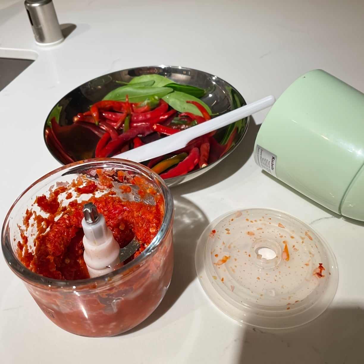 Multi-Use Baby Food Tool for Moms – Wireless Easy on the Go Quick & Safe Food Prep