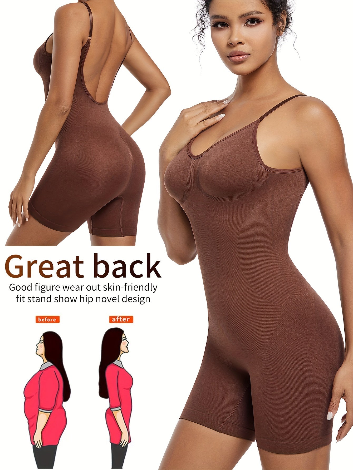 Luxe Mama Shaping Romper – Seamless, Breathable & Beautifully Supportive
